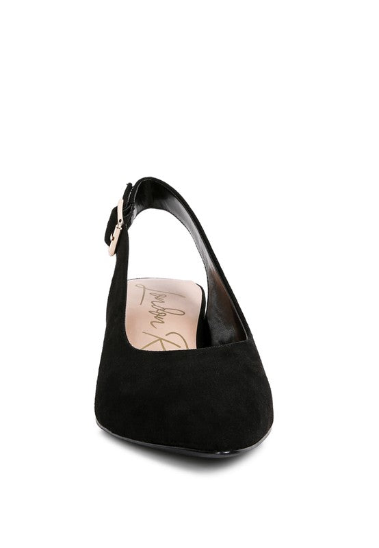 Top Job Micro Suede Slingback Sandals - Premium  from Rag Company - Just $48.96! Shop now at Alexi and Gray