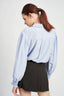 BUTTON UP COLLARED BLOUSE WITH SMOCKING - Premium  from Emory Park - Just $46.80! Shop now at Alexi and Gray