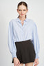 BUTTON UP COLLARED BLOUSE WITH SMOCKING - Premium  from Emory Park - Just $46.80! Shop now at Alexi and Gray