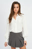 BUTTON UP COLLARED BLOUSE WITH SMOCKING - Premium  from Emory Park - Just $46.80! Shop now at Alexi and Gray