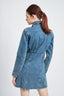 DENIM SHIRT DRESS WTIH CINCHED WAIST - Premium  from Emory Park - Just $80.60! Shop now at Alexi and Gray