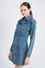 DENIM SHIRT DRESS WTIH CINCHED WAIST - Premium  from Emory Park - Just $80.60! Shop now at Alexi and Gray