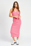 HALTER NECK BODYCON MIDI DRESS - Premium  from Emory Park - Just $59.80! Shop now at Alexi and Gray