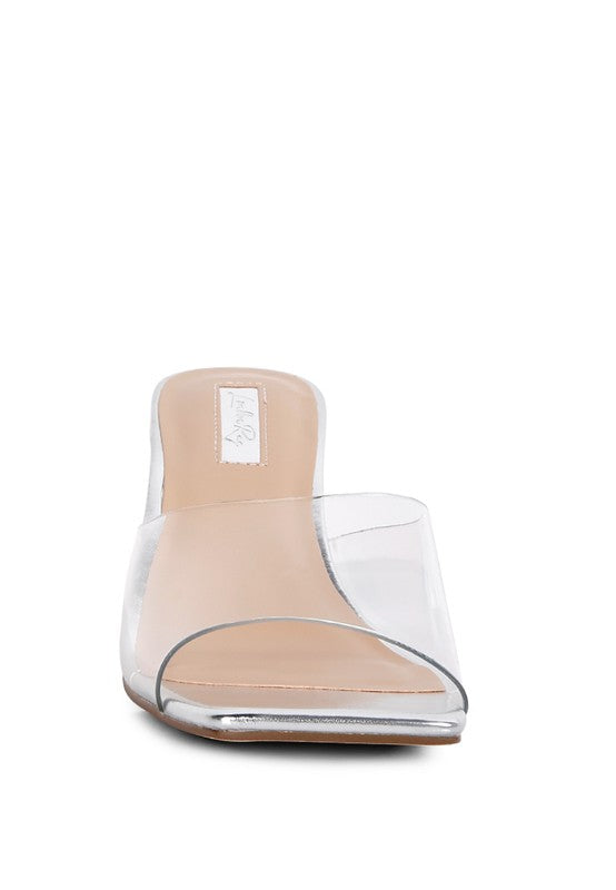 Sun Drop Clear Strap Block Heeled Sandals - Premium  from Rag Company - Just $40.98! Shop now at Alexi and Gray