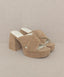 OASIS SOCIETY Carmen - Chunky Platform Mule Heel - Premium  from KKE Originals - Just $55.00! Shop now at Alexi and Gray