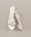 Oasis Society Ada - Delicate Knotted Flat Sandal - Premium  from KKE Originals - Just $22.81! Shop now at Alexi and Gray