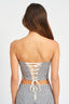 STRIPED BACK STRAP AND EYELET DETAIL TUBE TOP - Premium  from Emory Park - Just $44.20! Shop now at Alexi and Gray