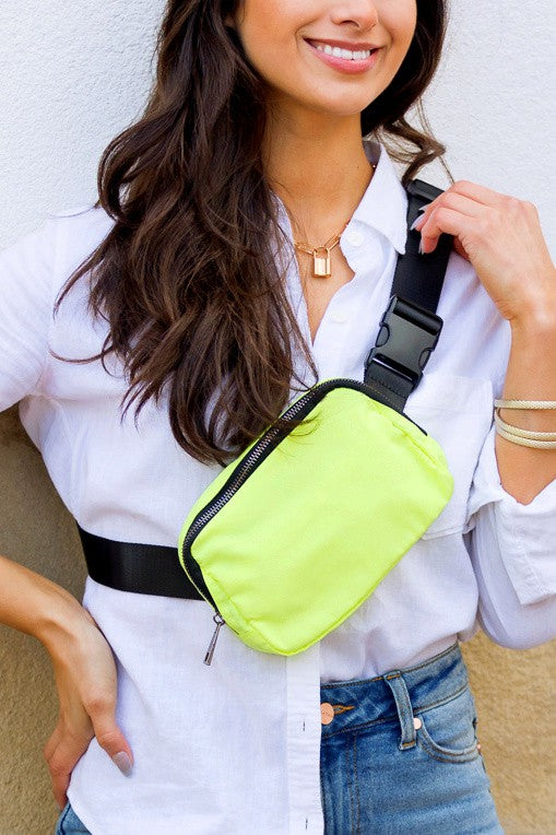 Roam Nylon Belt Sling Bag - Premium  from Aili's Corner - Just $27.50! Shop now at Alexi and Gray