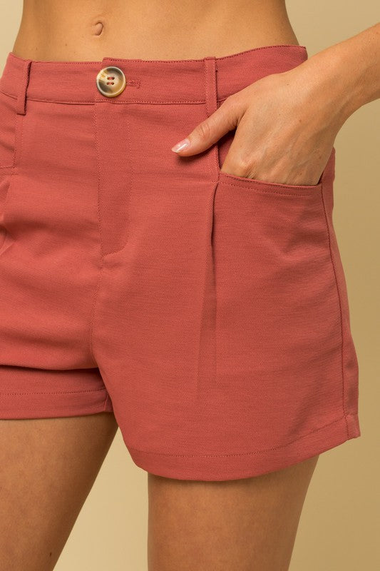 Front Pleated Short - Premium  from Gilli - Just $25.42! Shop now at Alexi and Gray