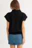 Turtle Neck Power Shoulder Sweater Vest - Premium  from LE LIS - Just $40.70! Shop now at Alexi and Gray