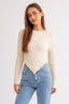 Asymmetrical Hem Sweater Top - Premium  from LE LIS - Just $36.22! Shop now at Alexi and Gray