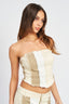 SLEEVELESS BLOCK CORSET TOP - Premium  from Emory Park - Just $46.80! Shop now at Alexi and Gray