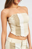 SLEEVELESS BLOCK CORSET TOP - Premium  from Emory Park - Just $46.80! Shop now at Alexi and Gray