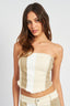 SLEEVELESS BLOCK CORSET TOP - Premium  from Emory Park - Just $46.80! Shop now at Alexi and Gray