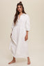 Button Front Puff Sleeve Babydoll Maxi Dress - Premium  from Listicle - Just $53.90! Shop now at Alexi and Gray