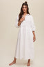 Button Front Puff Sleeve Babydoll Maxi Dress - Premium  from Listicle - Just $53.90! Shop now at Alexi and Gray