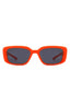 Rectangle Retro Flat Top Square Sunglasses