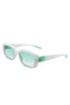 Rectangle Retro Flat Top Square Sunglasses