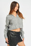 COLLARED CABLEKNIT BOXY SWEATER - Premium  from Emory Park - Just $57.20! Shop now at Alexi and Gray