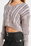 CONTRASTED CABLE KNIT SWEATER TOP - Premium  from Emory Park - Just $46.80! Shop now at Alexi and Gray