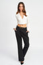 DEEP V NECK CROPPED TOP - Premium  from Emory Park - Just $40.30! Shop now at Alexi and Gray