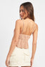 CROPPED SIDE CUT SPAGHETTI STRAP TOP - Premium  from Emory Park - Just $39.00! Shop now at Alexi and Gray