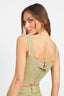 CROPPED CONTRAST CORSET TOP - Premium  from Emory Park - Just $44.20! Shop now at Alexi and Gray