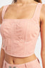 CROPPED CONTRAST CORSET TOP - Premium  from Emory Park - Just $44.20! Shop now at Alexi and Gray