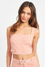 CROPPED CONTRAST CORSET TOP - Premium  from Emory Park - Just $44.20! Shop now at Alexi and Gray