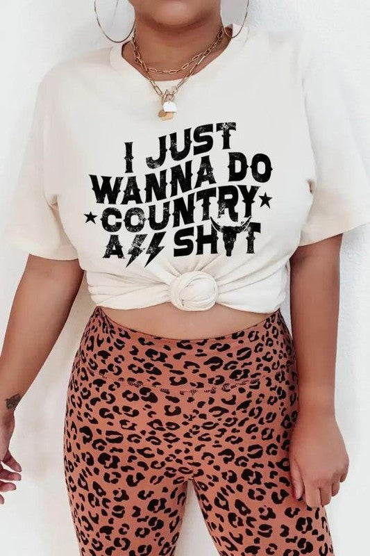 Country Stuff Graphic Tee - Premium  from Southern Chic Wholesale - Just $31.20! Shop now at Alexi and Gray