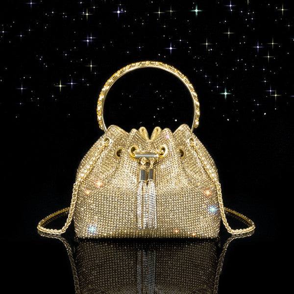 Chic Design Mini Bucket Bag diamond Sling Purse - Premium  from Sifides - Just $43.16! Shop now at Alexi and Gray