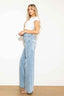 Criss Cross High Waisted Wide Leg Jeans - Premium  from Vibrant M.i.U - Just $50.04! Shop now at Alexi and Gray