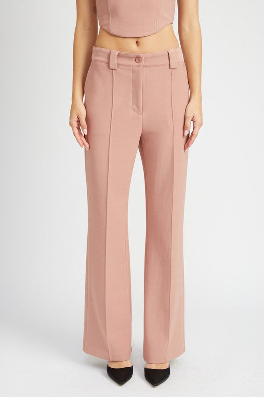 FRONT SEAM PANTS WITH SINGLE POCKET - Premium  from Emory Park - Just $65! Shop now at Alexi and Gray