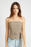 PEPLUM BELTED CORSET TOP - Premium  from Emory Park - Just $52.00! Shop now at Alexi and Gray