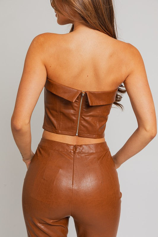 Corset Tube Top - Premium  from LE LIS - Just $38.42! Shop now at Alexi and Gray