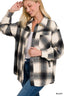 OVERSIZED YARN DYED PLAID LONGLINE SHACKET - Premium  from ZENANA - Just $36.30! Shop now at Alexi and Gray