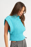 RIBBED TURTLE NECK VEST - Premium  from Emory Park - Just $43.40! Shop now at Alexi and Gray