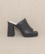 OASIS SOCIETY Vivienne - Slip On Platform Heels - Premium  from KKE Originals - Just $58.72! Shop now at Alexi and Gray