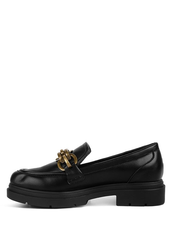 Arthur Faux Leather Chunky Platform Loafers - Premium  from Rag Company - Just $50.38! Shop now at Alexi and Gray