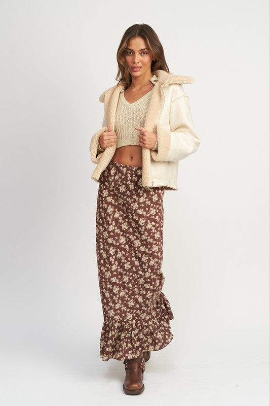 RIVERSIBLE FUR CROPPED JACKET - Premium  from Emory Park - Just $148.20! Shop now at Alexi and Gray