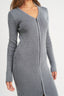 V NECK MIDI DRESS WITH TWO WAY ZIPPER - Premium  from Emory Park - Just $69.30! Shop now at Alexi and Gray