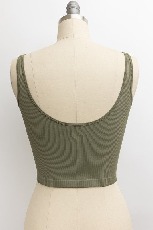 Ribbed Underline Seams Brami Top - Premium  from Leto Accessories - Just $18! Shop now at Alexi and Gray