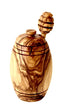 Olive Wood Honey Pot w/Honey Dipper - Premium  from Choixe - Just $35.99! Shop now at Alexi and Gray