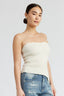 ASYMMETRICAL RUCHED TUBE TOP - Premium  from Emory Park - Just $44.20! Shop now at Alexi and Gray