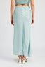 TIE FRONT SATIN MIDI SKIRT - Premium  from Emory Park - Just $43.40! Shop now at Alexi and Gray