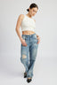 RIB CROPPED TANK TOP - Premium  from Emory Park - Just $46.80! Shop now at Alexi and Gray