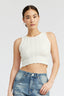 RIB CROPPED TANK TOP - Premium  from Emory Park - Just $46.80! Shop now at Alexi and Gray