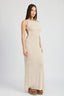 HALTER NECK MAXI DRESS WITH OPEN BACK - Premium  from Emory Park - Just $62.40! Shop now at Alexi and Gray