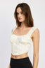 PUFF SLEEVE CORSET TOP - Premium  from Emory Park - Just $50.70! Shop now at Alexi and Gray