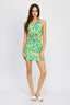 O RING HALTER MINI FLORA DRESS - Premium  from Emory Park - Just $44.20! Shop now at Alexi and Gray